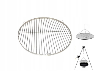 OKRUHOVÁ NEREZOVÁ MRIEŽKA GRILOVANIA 80 cm STROJÍKOVÝ KRB PREMIUM INOX